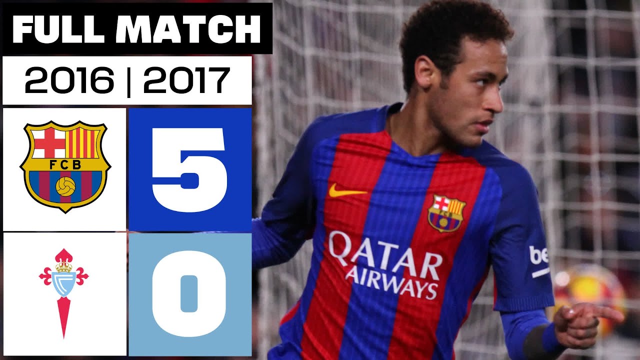 FC Barcelona 5 - 0 Celta 2016/17 | PARTIDO COMPLETO