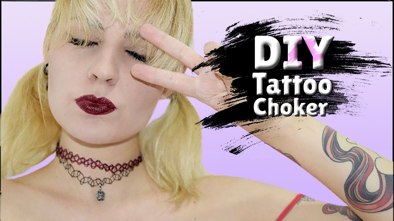 DIY - Como Fazer Tattoo Choker