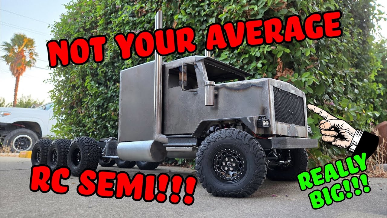 1/10 Scale RC Semi Custom Build ( Looks Like A Real Truck Now!!! )