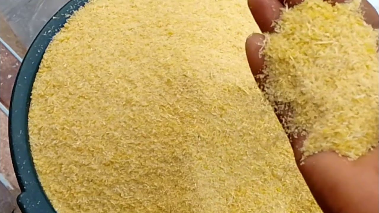 How To Make Yellow Garri From Scratch | Traditional Village Method (Step-by-Step Guide)