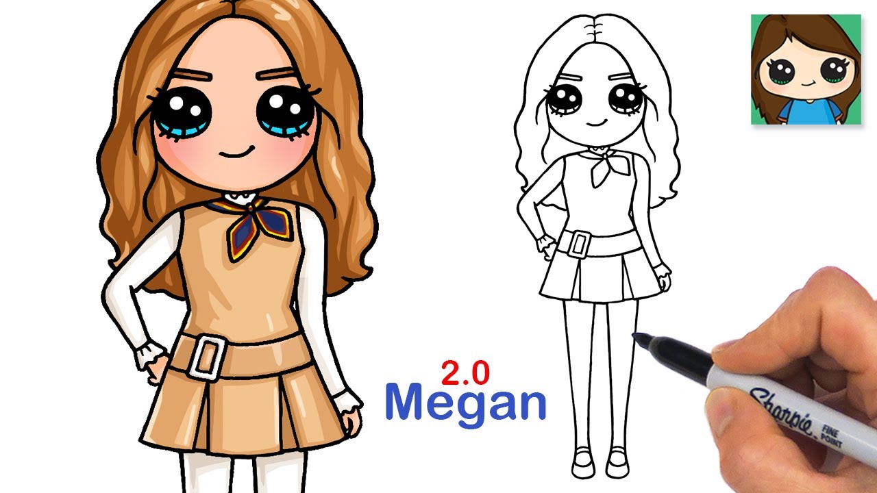 How to Draw Megan 2.0 | AI Doll