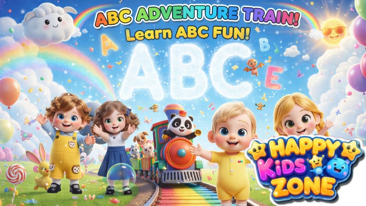 🚂💨ABC Train Adventure: Learn Letters, Animals and Fruits with Baby & Friends