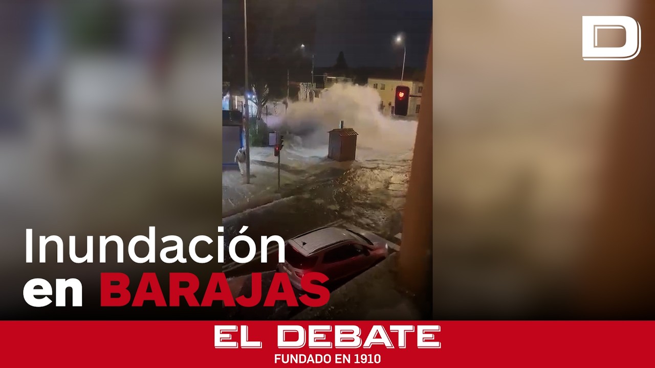 Rotura de tubería en Barajas deja sin Metro L8 y corta la M-14 cerca del aeropuerto