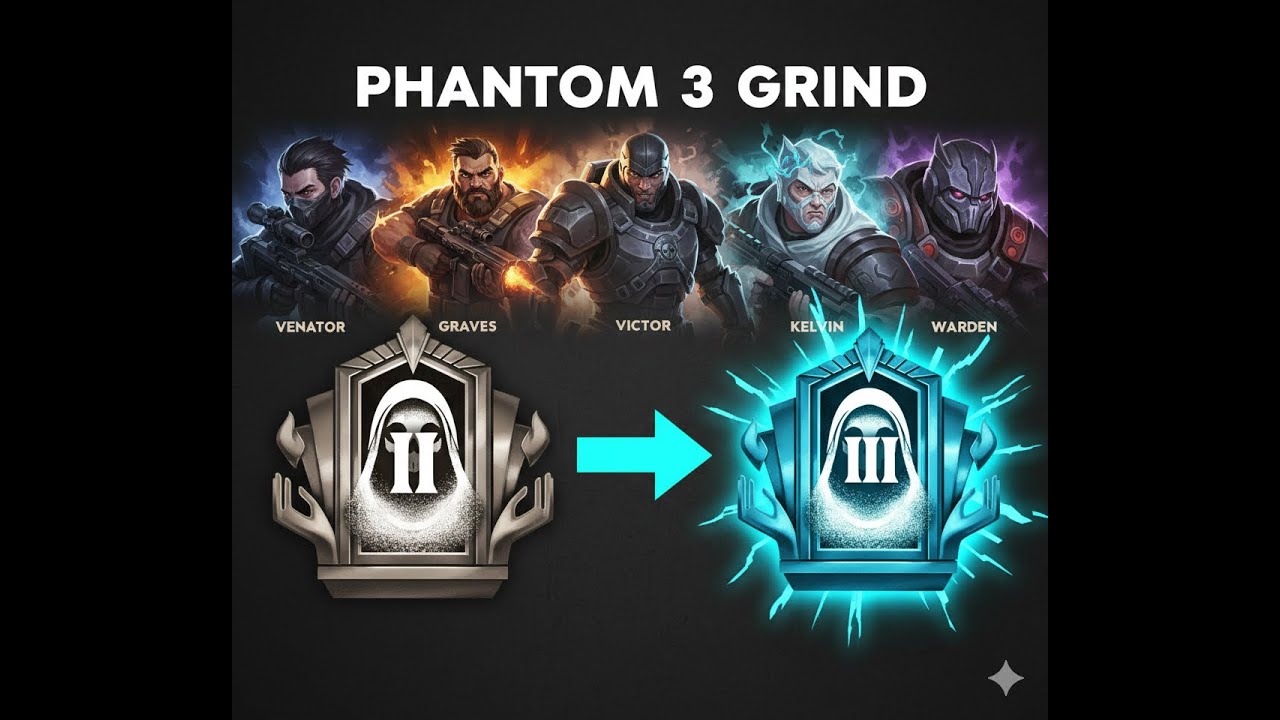 DEADLOCK RANKED GRIND 💎 Von Phantom 2 auf Phantom 3! (Venator bis Warden Rotation)