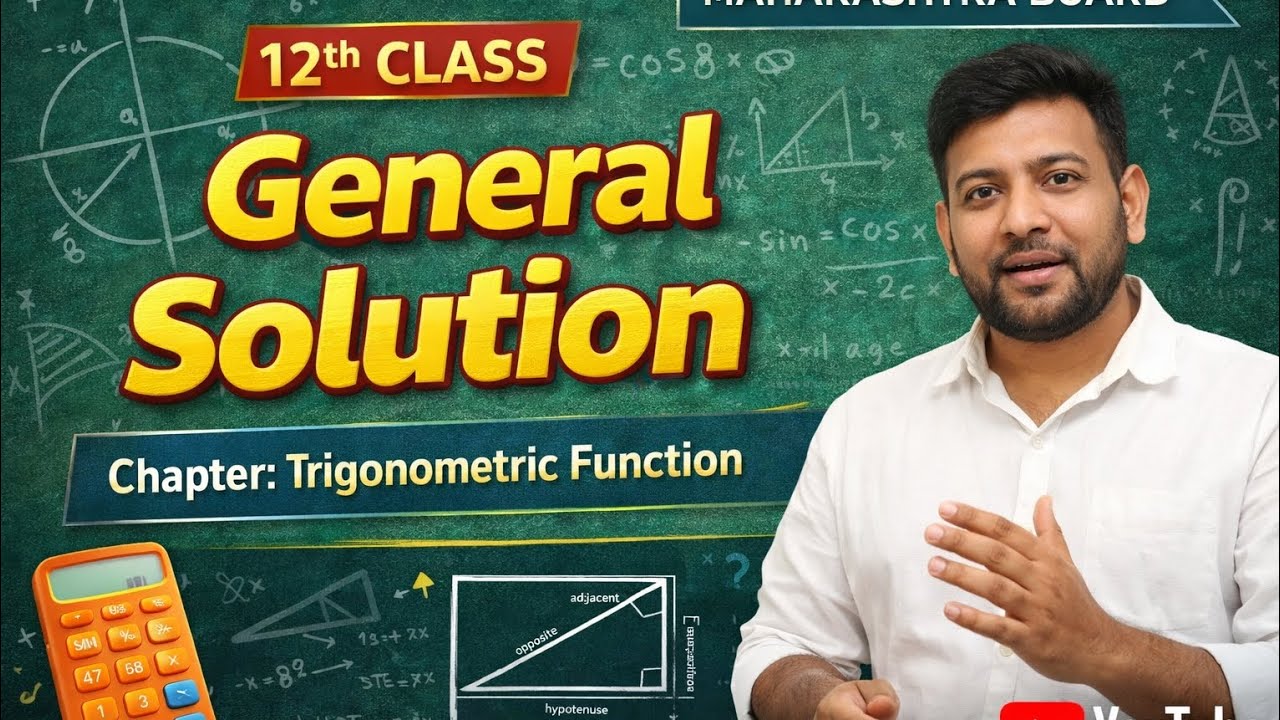 Questions on Principal & General Solutions Of Trigonometric Equations #Trigonometric #12class#Board 