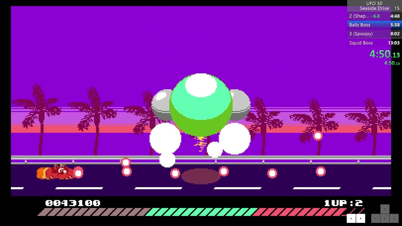 Seaside Drive (Gold) Speedrun - 12:46 - UFO 50