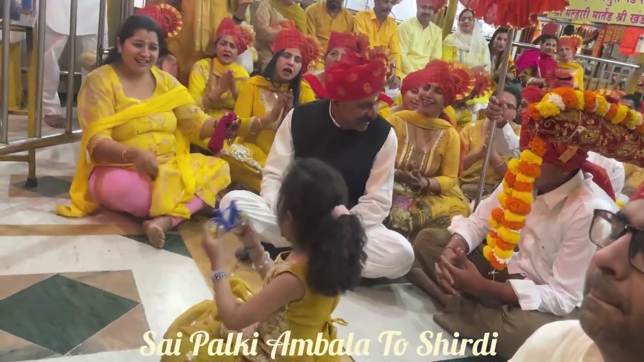 साईं परिवार अंबाला💐Sai Palki 🎷🥁 Ambala To Shirdi 🙏