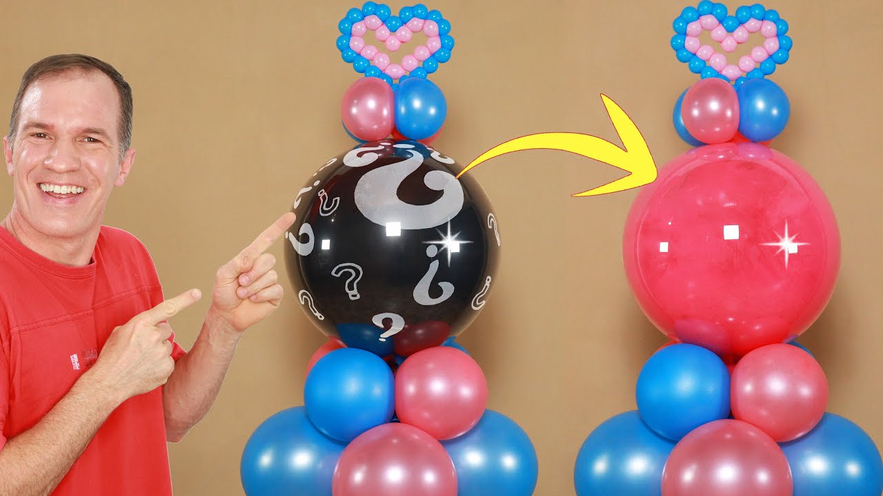 GLOBO CAMBIA DE COLOR MAGICAMENTE ✨😉 ( Revelación de sexo 👶) gender reveals - Gustavo gg