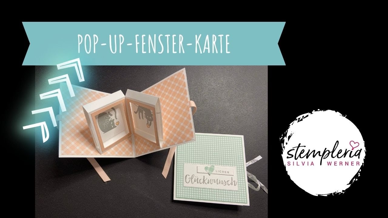 Pop-Up-Fenster-Karte mit dem Stempelset 