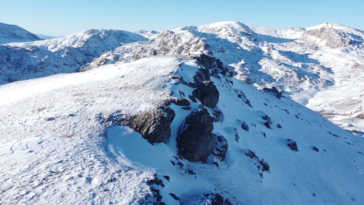 Winter Majesty: Drone Views from Peak Baturak, Visočica Mountain