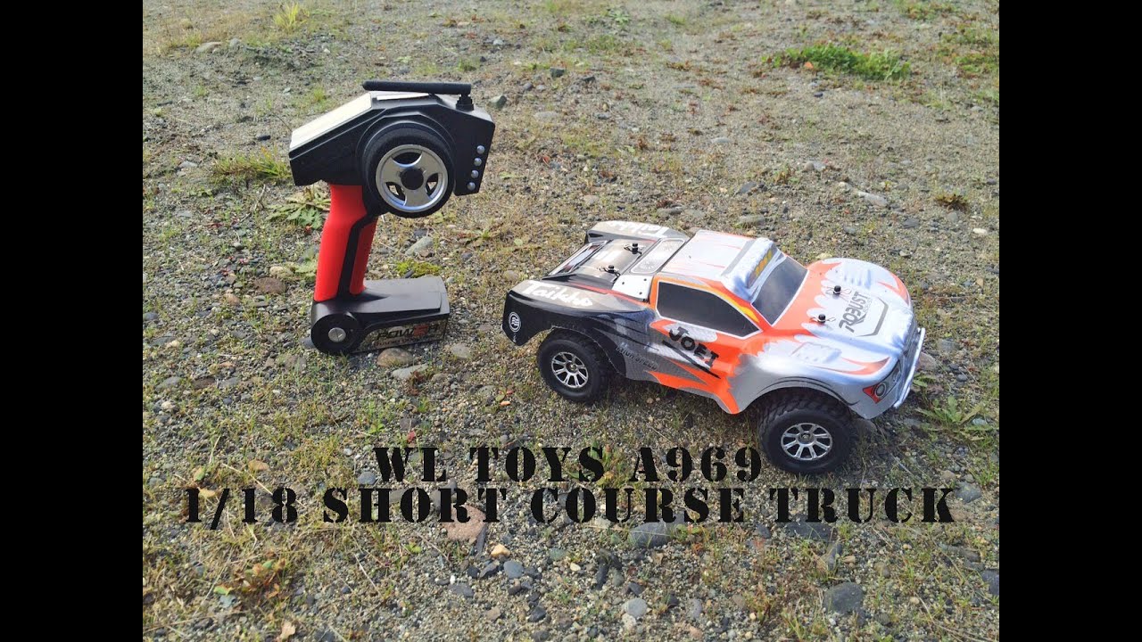 Wltoys A969 short course truck Unboxing and Driving!