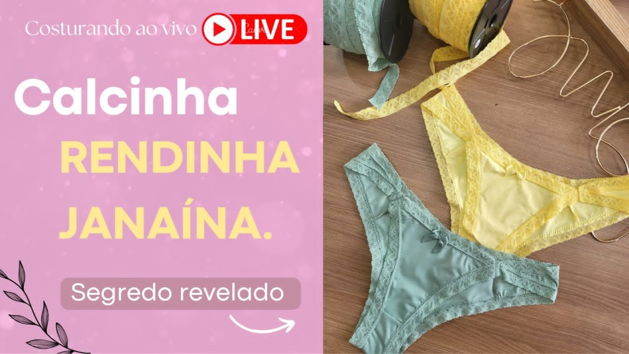 CALCINHA JANAINA  (PASSO A PASSO)