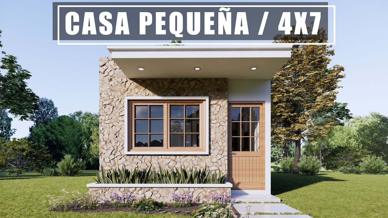 MINI CASA PEQUEÑA DE 4X7 MODERNA / TINY HOUSE