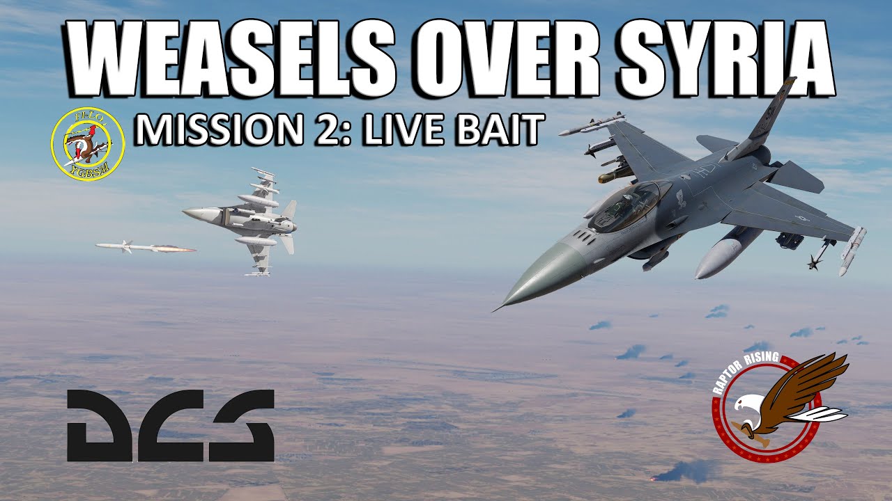 Weasels Over Syria #2 - It's whack-a-mole but scarier! | DCS F-16C Viper - Bait! | 4K 60 FPS VR