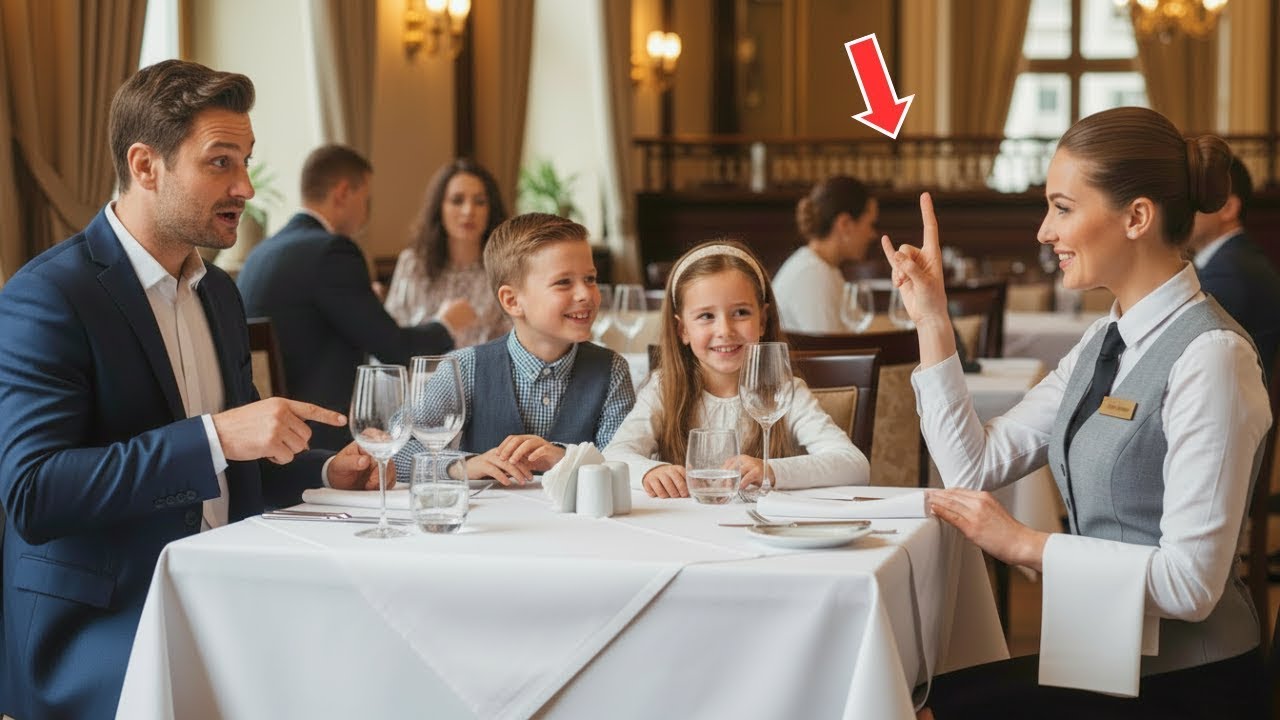 Głuche bliźnięta milionera byli ignorowani — aż kelnerka przemówiła do nich językiem migowym