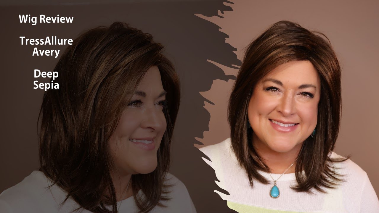 WIG REVIEW | TressAllure Avery in the color Deep Sepia - basic cap shoulder length straight style