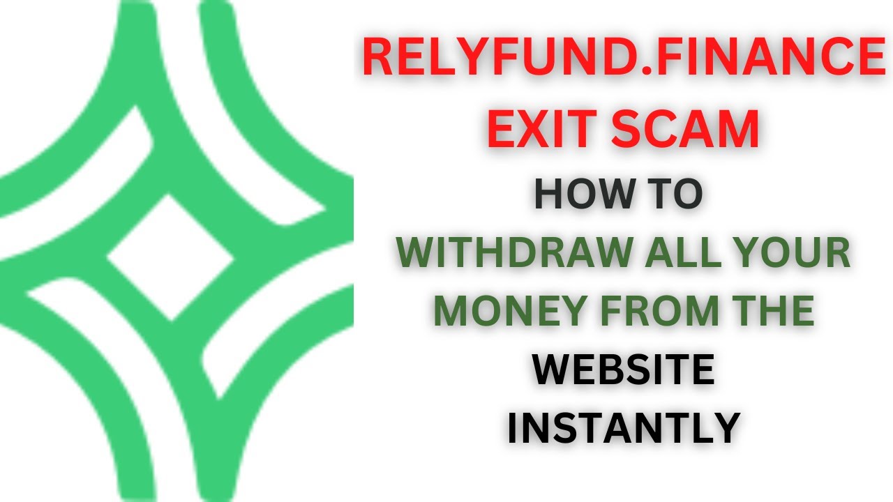 Relyfund Exit Scam, Update How to Withdraw your Money from the website