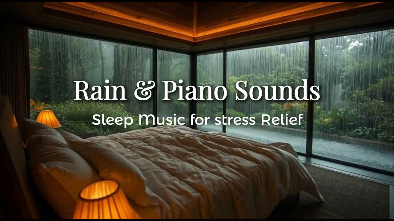 Beat Insomnia Tonight: Heavy Rain & Piano (No Mid-roll Ads)