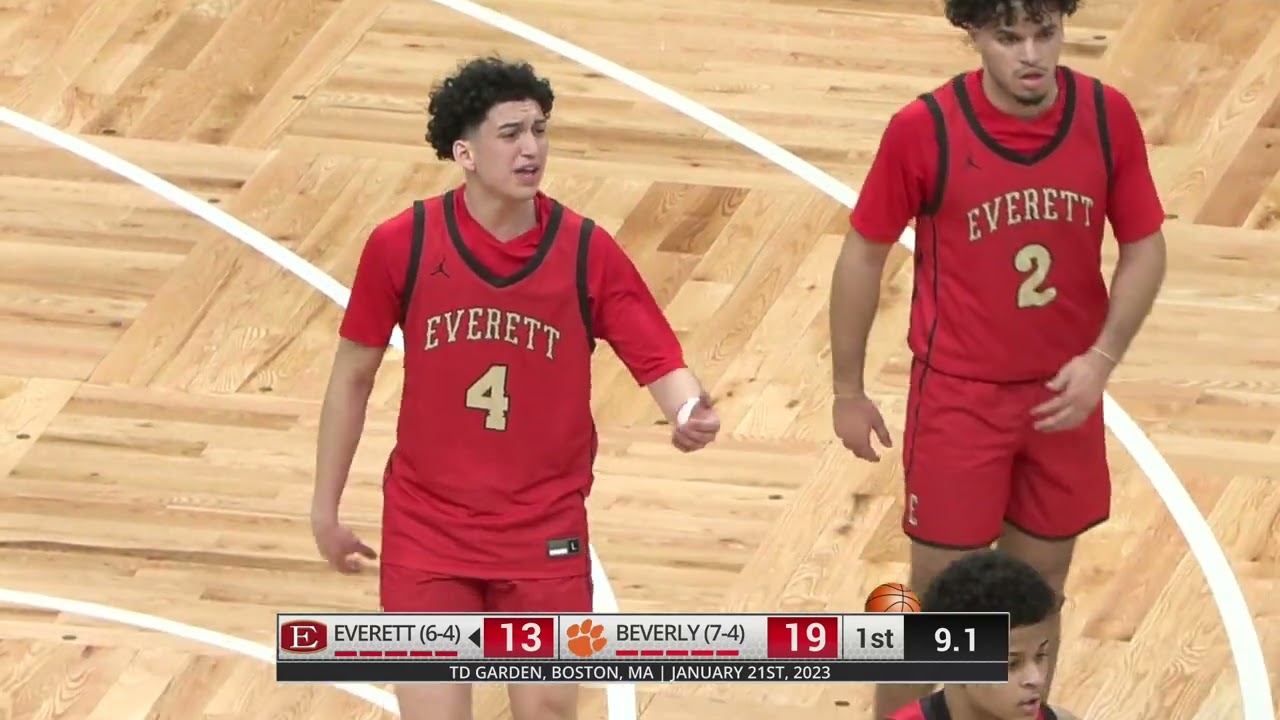 Everett Crimson Tide Boys Basketball vs Beverly at the TD Garden: January 21st, 2023