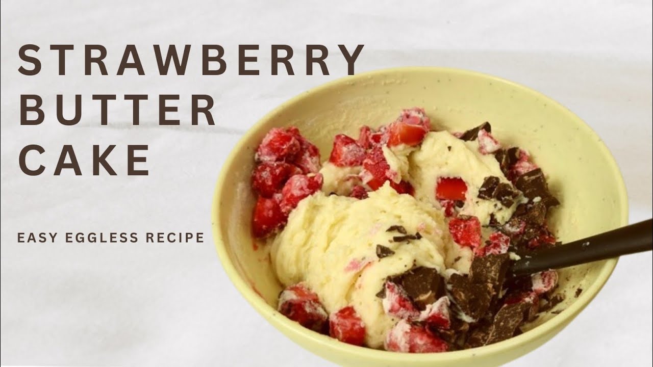 🍓🍫Fresh Strawberry BUTTER  CAKE | Chocolate Strawberry Butter Cake Recipe | 