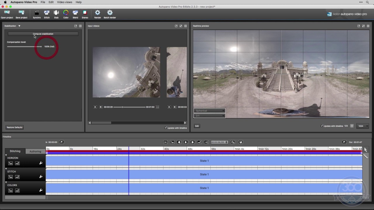 Overview of AutoPano Video Pro