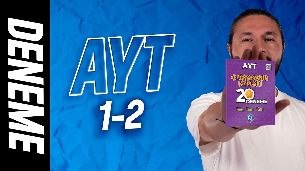 Ayt coğrafya deneme çözümü 🔴 1