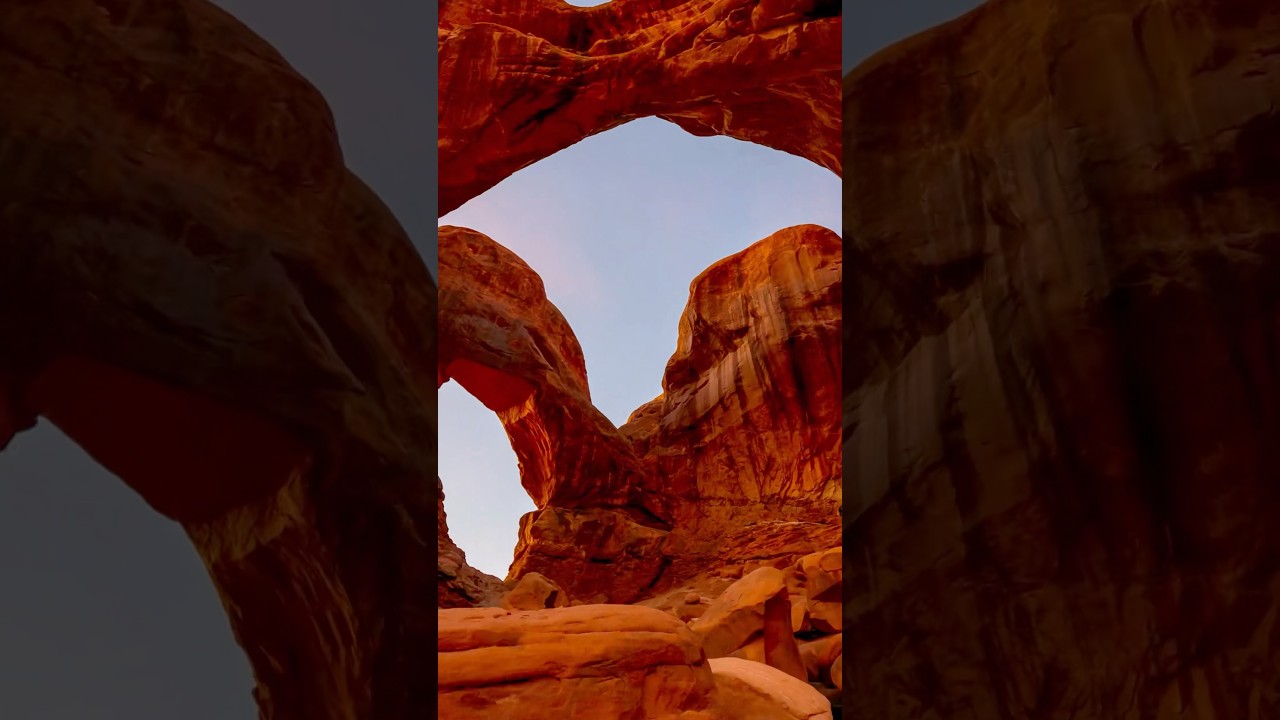 Double Arch in Arches National Park, Utah #archesnationalpark #SummerOnShorts #utah #outdoors