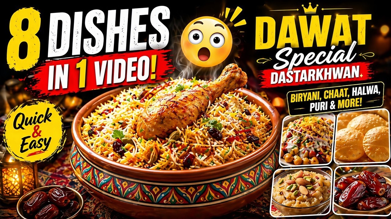 Eid Special Dastarkhwan 😍 | 8 in 1 - Chana Chaat, Biryani, Halwa, Puri & More | PFC Food Secrets