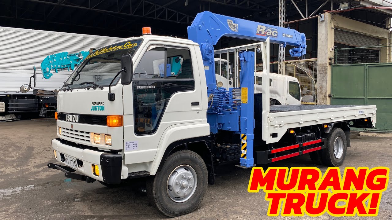 MURANG TRUCK SA CAVITE! ISUZU FORWARD JUSTON SELF LOADING BOOM CRANE JAPAN SURPLUS