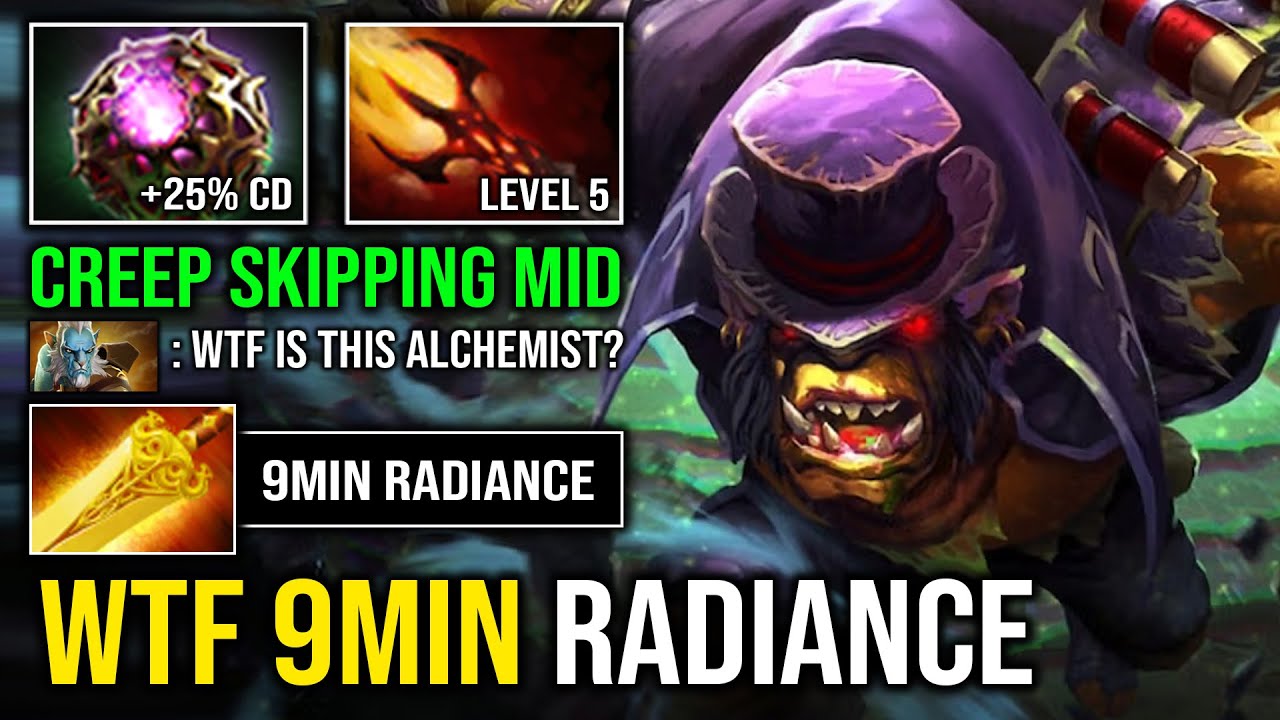 Как крипать, пропуская середину 9 минут в Radiance Alchemist Super Rich, всегда топовый игрок в D...