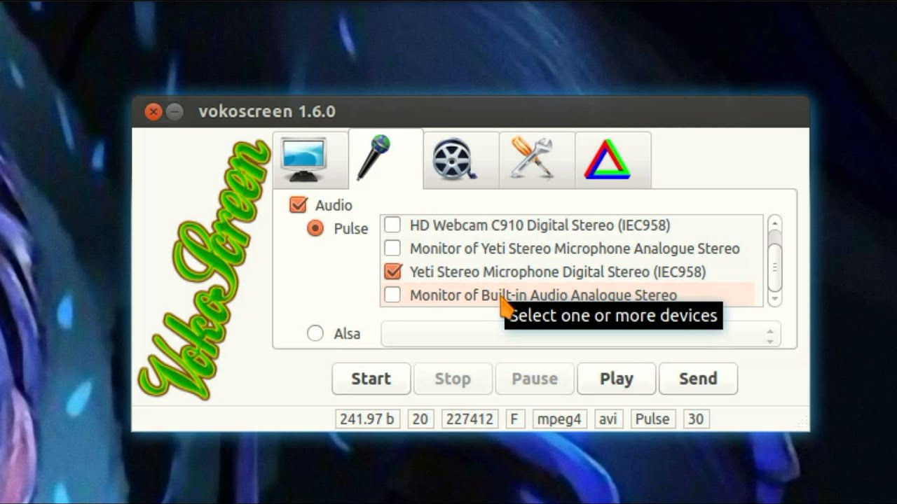 VokoScreen GUI Screencaster for Linux
