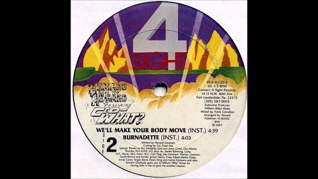 RENARD WITH NO REGARD FEAT. CED WHAT - WE'LL MAKE YOUR BODY MOVE ( INSTRUMENTAL )