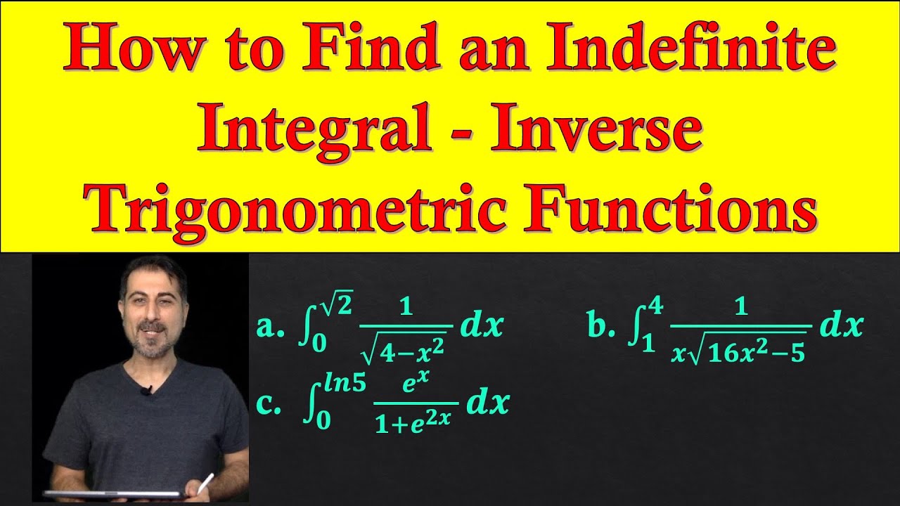 How to Find a Definite Integral Involving Inverse Trigonometric Functions - Part b