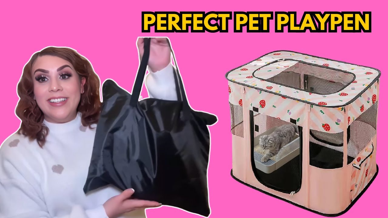 Portable Collapsible Pet Playpen Review | Lightweight, Easy Setup, & Travel-Friendly!