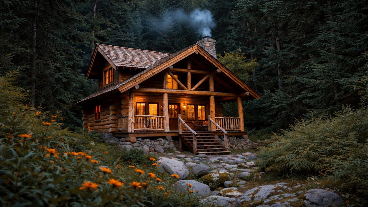 This Man 3 Years Log Cabin Building TIMELAPSE Built by ONE MAN.