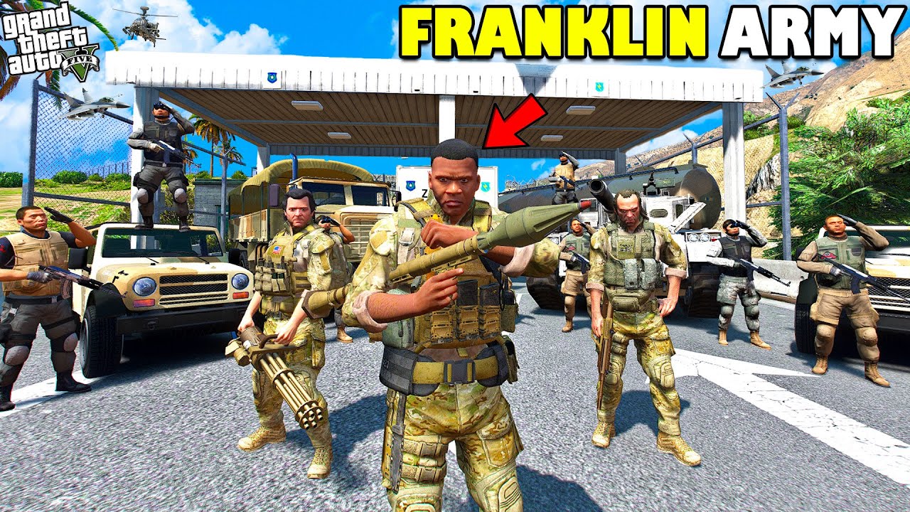 Franklin Creates a Powerful Army to Save Los Santos in GTA 5! | Shinchan & Chop