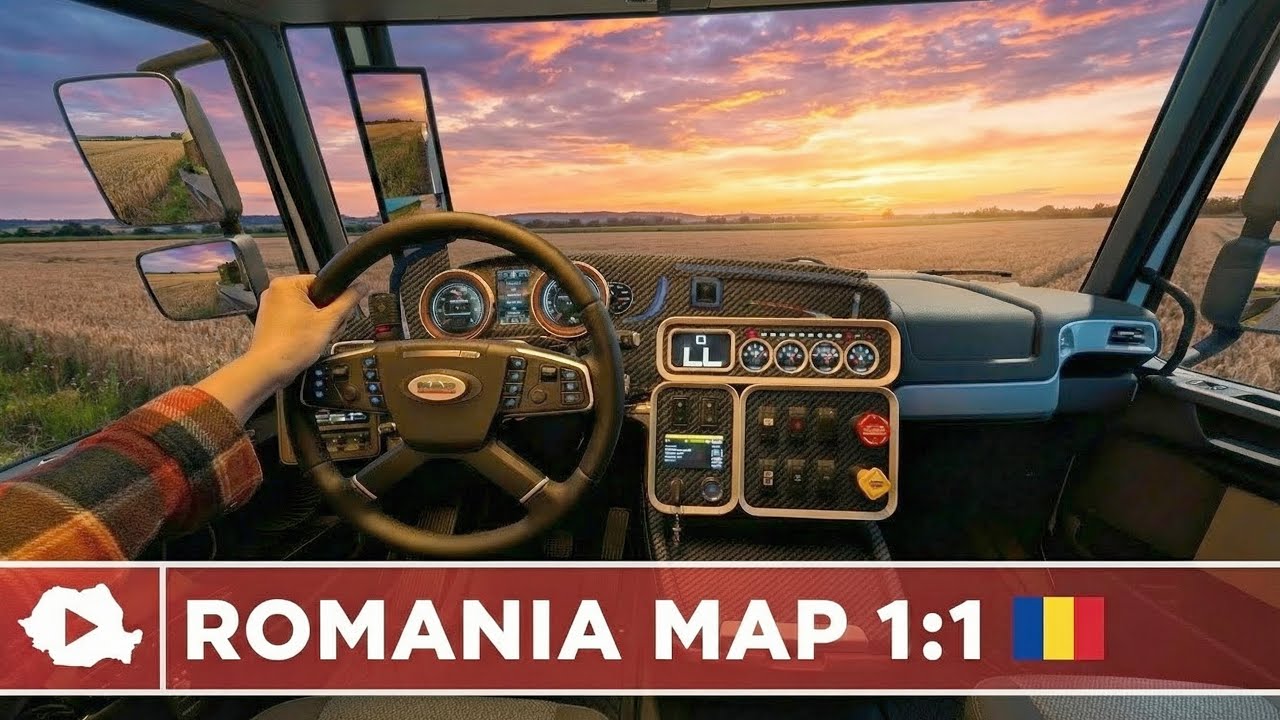 ETS MAP 1:1 Sim Rig Goes Full Realism! 4090 RTX MOTION SIM