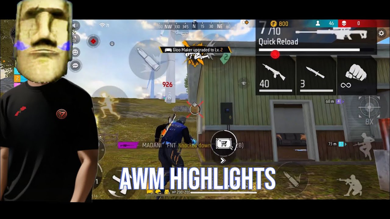 Free fire Tournament AWM HIGHLIGHTS [LMADANI]اقوى سنايبر في البطولة 🔥🔥