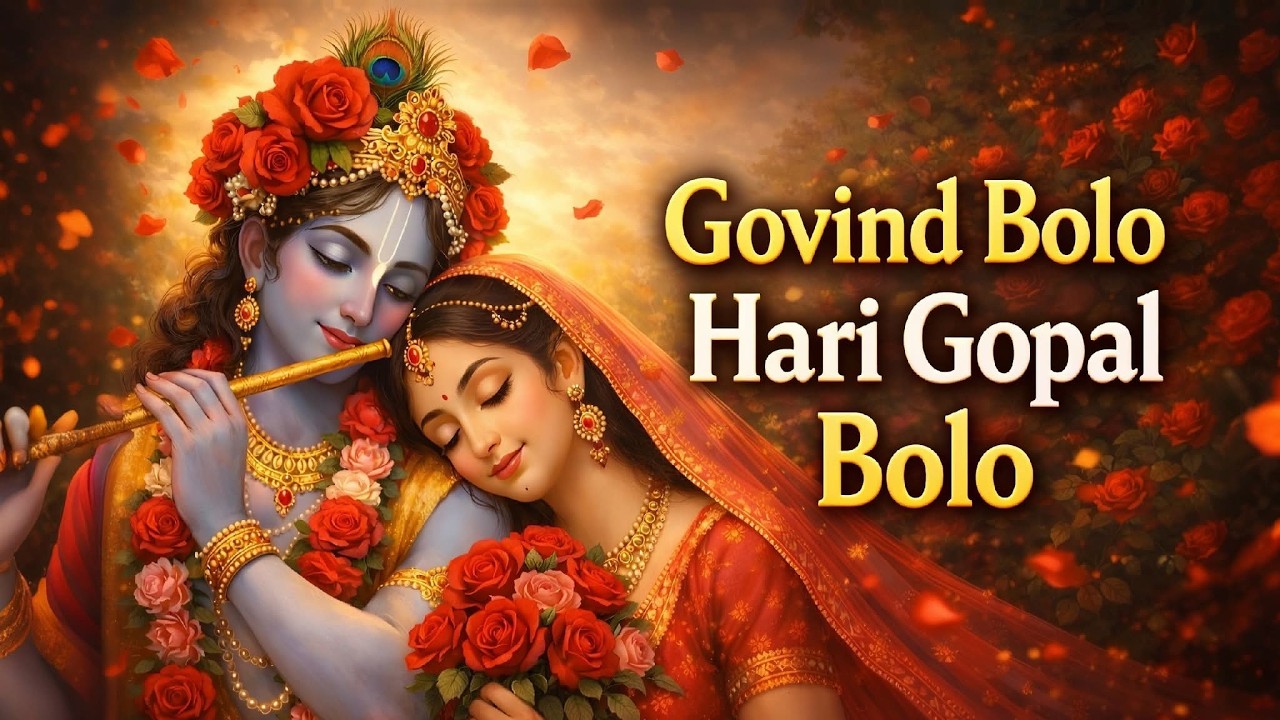 ​Govind Bolo Hari Gopal Bolo | Peaceful Krishna Bhajan 🦚