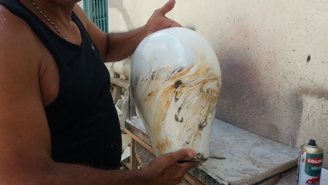 VASOS DE CIMENTO EFEITO MARMARIZADO MODELO R11