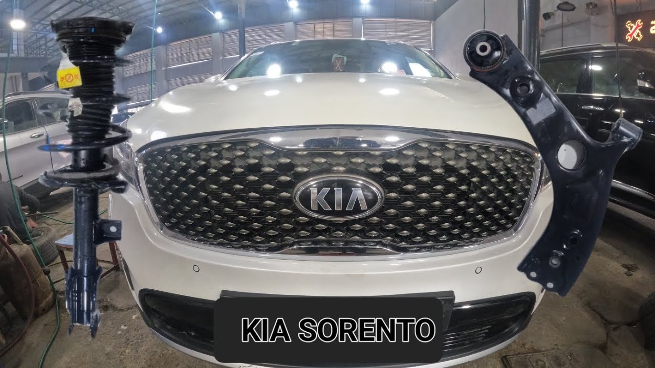 shock absorber and control arm replacement kia sorento 2017 #suspensionsystem #kia #sorento