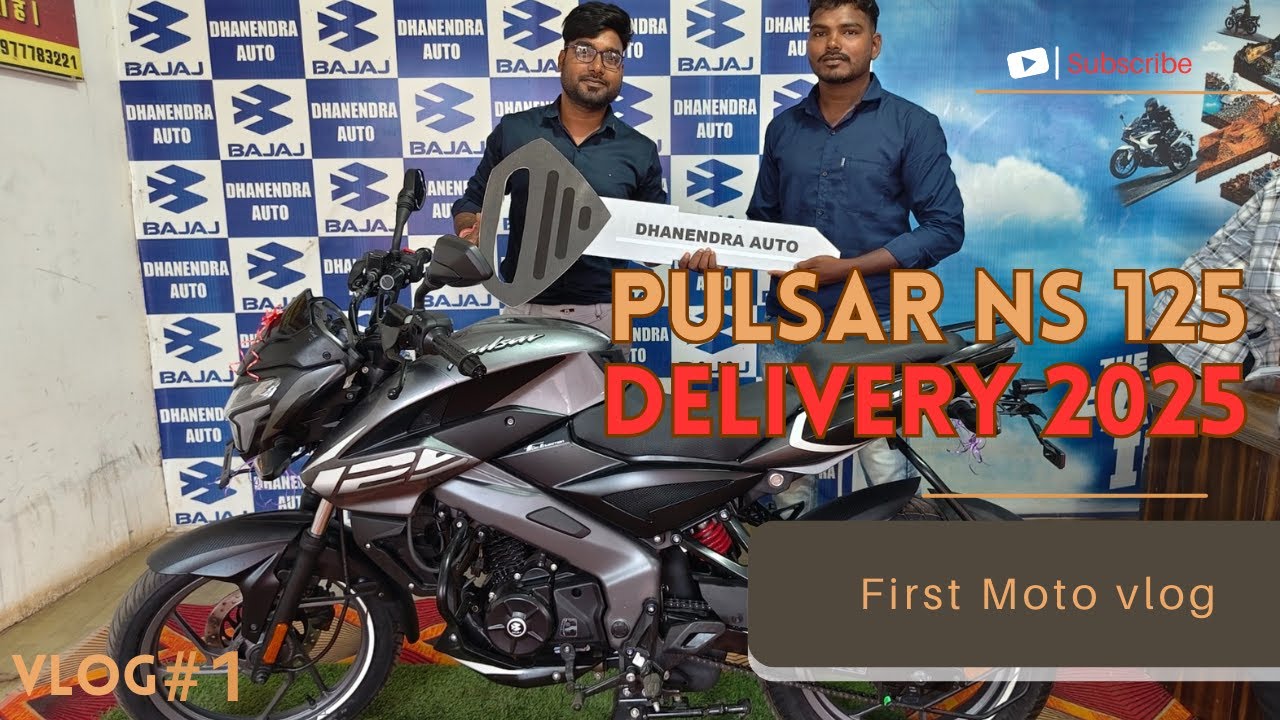 2025 new Bajaj pulser ns 125 | delivery vlog | bajaj pulsar ns 125 new model 2025 | FIRST MOTO VLOG