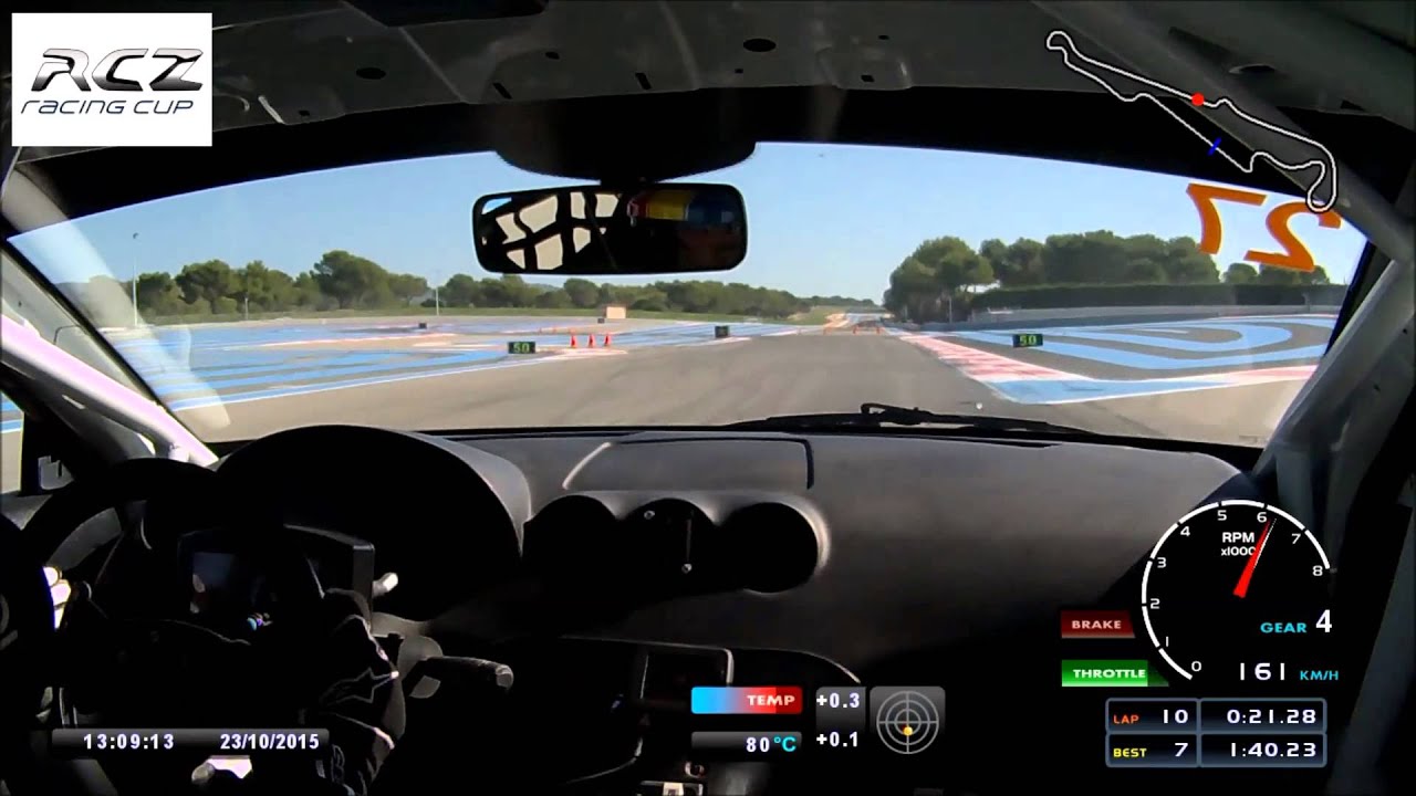 AIM smartycam HD V: Peugeot RCZ CUP  Le castellet 2015