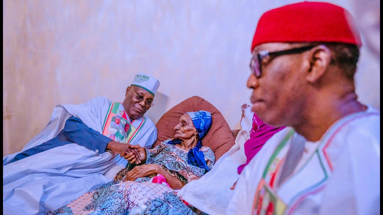 Atiku Receives Blessings From Mother Of Late Umar Yaradua & Matriarch Of Yaradua Dynasty In Katsina