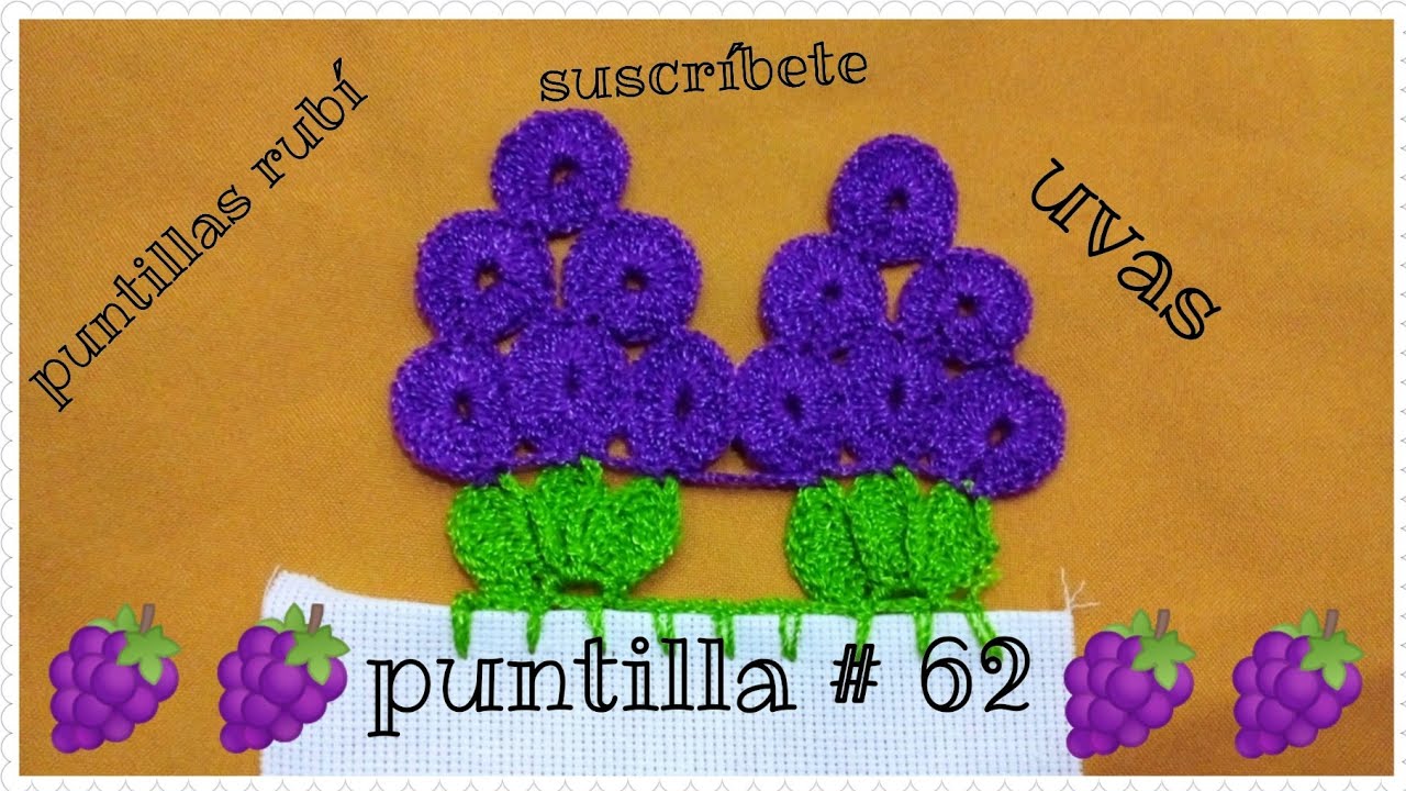 puntillas # 62 uvas 🍇 puntillas rubí