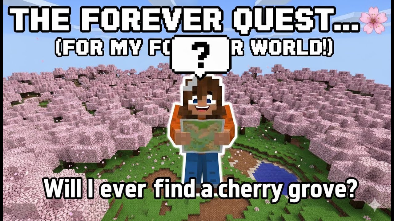 I SPENT 3 HOURS LOOKING FOR THIS BIOME... (Cherry Grove Found!) 🌸