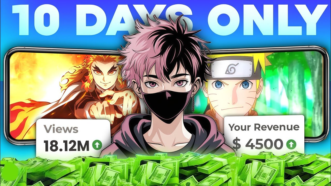 I Tried Anime Long video for 10 Days | Monetize challenge ( Shocking result 🤯 )