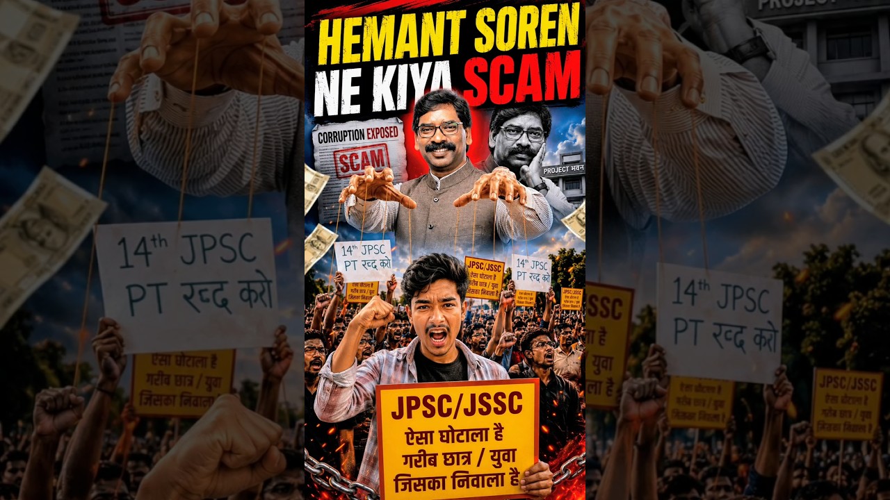 Hemant Soren Ne Kiya SCAM😱#shorts#hemantsoren#jpsc#jssc#jharkhandprotest#fyp#ranchi#nitish_routine