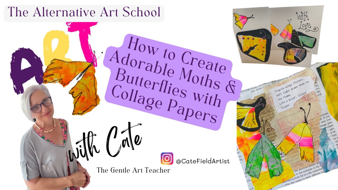 Easy Collage Art: Make Cute Moths & Butterflies for Creative Projects