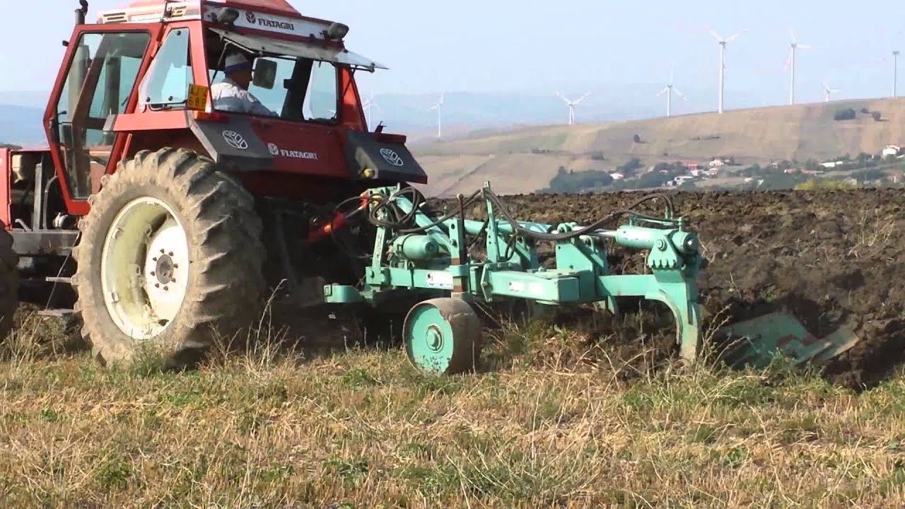 john deere 6520 fiatagri 130 90 in aratura